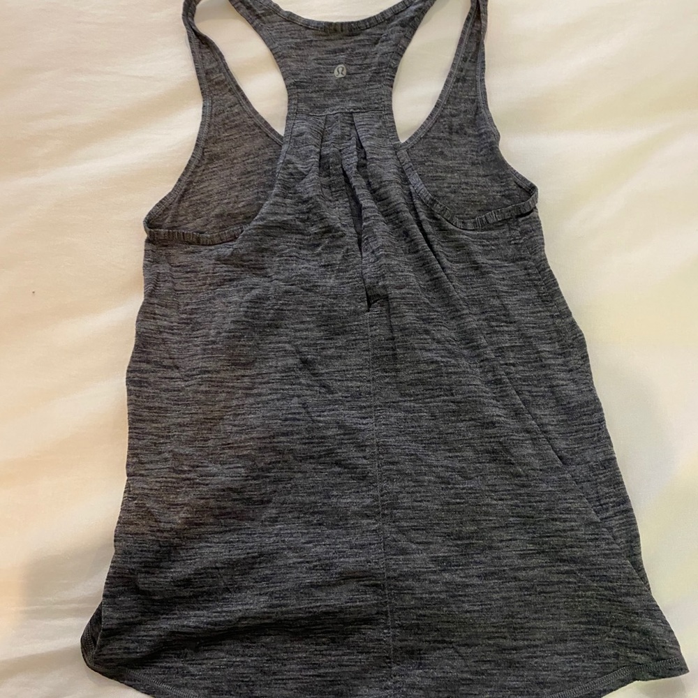 Lululemon racerback grey tank - Picture 4 of 5